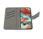 WALLY - Custodia a libro in pelle sintetica con chiusura flap magnetico, slot per carte e funzione stand colore nero compatibile con Google Pixel 9 Pro XL