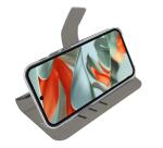 WALLY - Custodia a libro in pelle sintetica con chiusura flap magnetico, slot per carte e funzione stand colore nero compatibile con Google Pixel 9 Pro XL