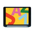 BOOKFOLIO - Custodia a libro colore blu con funzione stand, porta pennino compatibile con Apple iPad 7 gen/8 gen/9 gen