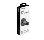 CC1USBC1USBA65W - Caricabatteria da auto con doppia porta USB-C e USB-A, potenza massima 65 Watt, tecnologia Power Delivery, compatibile anche con camion