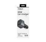 CC1USBC1USBA65W - Caricabatteria da auto con doppia porta USB-C e USB-A, potenza massima 65 Watt, tecnologia Power Delivery, compatibile anche con camion