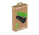 GRSCCUSBUSBCBK - Car charger with 2 output ports made with 100% recycled plastics [PLANET COLLECTION]