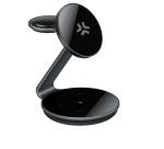 MAGSTAND3IN1EVO - Caricabatteria wireless 3in1, Tecnologia Magsafe, ricarica fino a 3 dispositivi, potenza massima 15 Watt, cavo USB-C a USB-C incluso