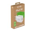 GRSTC1USBC25WWH - Wall charger up to 25W made with 100% recycled plastic [PLANET COLLECTION]