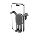 SLIDEHOLDER - Supporto universale meccanico da auto, utilizzo bocchette di aereazione, blocco automatico, impugnatura ad uncino, compatibile fino a 7"