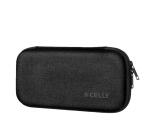 KITTRAVEL - Kit Viaggio per lavorare in mobilità, tastiera wireless pieghevole, mouse wireless, mousepad, supporto smartphone, cavo USB-C