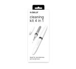 CLEANINGKIT - Kit pulizia dispositivi 4in1, include spazzolino rimozione sporco, punta per la rimozione sporco, spazzola rigida per pulizia scanalature, spugna