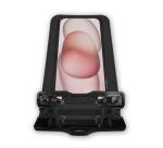 SPLASHBAG25 - Custodia impermeabile per smartphone fino a 7", design trasparente, chiusura ermetica, laccio a collo incluso