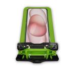 SPLASHBAG25 - Custodia impermeabile per smartphone fino a 7", design trasparente, chiusura ermetica, laccio a collo incluso