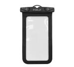 SPLASHBAG26 - Custodia impermeabile per smartphone fino a 7", design trasparente, chiusura ermetica, laccio a collo incluso