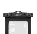 SPLASHBAG26 - Custodia impermeabile per smartphone fino a 7", design trasparente, chiusura ermetica, laccio a collo incluso