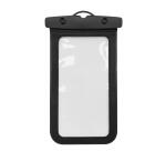 SPLASHBAG26 - Custodia impermeabile per smartphone fino a 7", design trasparente, chiusura ermetica, laccio a collo incluso