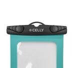 SPLASHBAG26 - Custodia impermeabile per smartphone fino a 7", design trasparente, chiusura ermetica, laccio a collo incluso