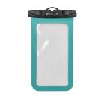 SPLASHBAG26 - Custodia impermeabile per smartphone fino a 7", design trasparente, chiusura ermetica, laccio a collo incluso