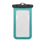 SPLASHBAG26 - Custodia impermeabile per smartphone fino a 7", design trasparente, chiusura ermetica, laccio a collo incluso