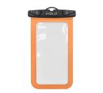 SPLASHBAG26 - Custodia impermeabile per smartphone fino a 7", design trasparente, chiusura ermetica, laccio a collo incluso