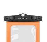 SPLASHBAG26 - Custodia impermeabile per smartphone fino a 7", design trasparente, chiusura ermetica, laccio a collo incluso