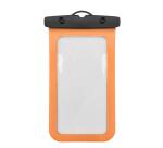 SPLASHBAG26 - Custodia impermeabile per smartphone fino a 7", design trasparente, chiusura ermetica, laccio a collo incluso