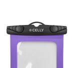 SPLASHBAG26 - Custodia impermeabile per smartphone fino a 7", design trasparente, chiusura ermetica, laccio a collo incluso