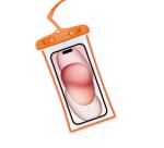 SPLASHBAG24 - Custodia impermeabile per smartphone fino a 7", design trasparente, chiusura ermetica, laccio a collo incluso, certificazione IPX8