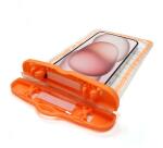 SPLASHBAG24 - Custodia impermeabile per smartphone fino a 7", design trasparente, chiusura ermetica, laccio a collo incluso, certificazione IPX8
