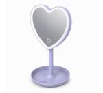=>>MM MIRROR HEART SHAPE VIOLET