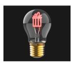 MUITOMAS - Lampada a bulbo a forma di lampadina a tema Natalizio