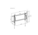 STAFFA VESA 1000X600 CON PANTOGRAFO E MICROREGOLAZIONI