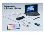 DOCK THUNDERBOLT 4 Doppio display (2xDP, 1xTB4) +5xUSB+ Power Delivery da 90 W con alimentatore