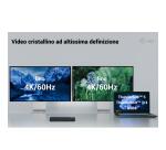 DOCK THUNDERBOLT 4 Doppio display (2xDP, 1xTB4) +5xUSB+ Power Delivery da 90 W con alimentatore