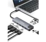 NILOX TECH - Docking station con porta USB-C, 2 porte HDMI 4K, 4 porte USB, RJ45, USB-C potenza massima 100 Watt