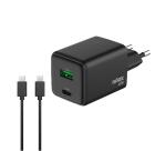 Caricatore universale a 2 porte GAN da 45W e cavo USB-C a USB-C da 2 metri