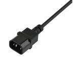 NILOX TECH - Prolunga alimentazione con connettore IEC C13 10A a connettore presa 10A 2P T, maschio a femmina, lunghezza cavo 2 metri