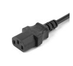 NILOX TECH - Prolunga alimentazione con connettore IEC C13 10A a connettore presa 10A 2P T, maschio a femmina, lunghezza cavo 2 metri