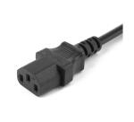 NILOX TECH - Prolunga alimentazione con connettore IEC C13 10A a connettore presa 10A 2P T, maschio a femmina, lunghezza cavo 3 metri