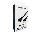 NILOX TECH - Cavo con connettore HDMI 1.4, Ethernet 4k, 30 Hz 30AWG, lunghezza cavo 3 mt, connettori maschio e maschio, Supporto Audio Return Channel (Retail pack)