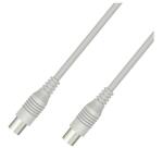 NILOX TECH - Cavo di congiunzione Video Antenna con connettore 9.5 mm a connettore 9.5 mm, maschio a femmina, lunghezza cavo 2 mt, adattatore Maschio–Maschio incluso confezione