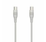 NILOX TECH - Cavo di congiunzione Video Antenna con connettore 9.5 mm a connettore 9.5 mm, maschio a femmina, lunghezza cavo 5 mt, adattatore Maschio–Maschio incluso confezione