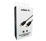NILOX TECH - Cavo DisplayPort 1.4 20pin, maschio a maschio, risoluzione supportata fino a 8k, lunghezza cavo 3 metri, confezione retail