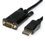 NILOX TECH - Cavo con connettore display port 20 Pin maschio a connettore VGA maschio, lunghezza cavo 2 mt, risoluzione fino a 1920x1080 a 60Hz