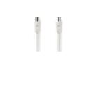 NILOX TECH - Cavo antenna coassiale con connettore RCA a connettore RCA, maschio a femmina W, lunghezza cavo 10 mt