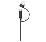 NXAUCMON01 - Cuffia Mono professionale con tecnologia ENC, controlli sul cavo, porta USB-C e adattatore USB-A, lunghezza cavo 2 metri, microfono regolabile