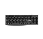 NILOX TECH - Tastiera con connessione USB-A, lunghezza cavo 1.5 mt, 105 tasti, 12 multimediali, layout italiano, tasti con trattamento laser anti usura
