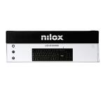 NILOX TECH - Tastiera con connessione USB-A, lunghezza cavo 1.5 mt, 105 tasti, layout italiano, tasti con trattamento laser anti usura