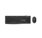 KIT KEYBOARD + MOUSE USB BLACK