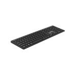 NILOX TECH - Tastiera connessione wireless DUAL (BT 5.2 e Dongle 2.4GHZ), ricaricabile tramite porta USB-C, cavo incluso, 110 tasti, layout italiano, connessione simultanea
