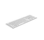 NILOX TECH - Tastiera connessione wireless DUAL (BT 5.2 e Dongle 2.4GHZ), ricaricabile tramite porta USB-C, cavo incluso, 110 tasti, layout italiano, connessione simultanea
