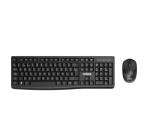 NILOX TECH - Kit Tastiera connessione wireless, 105 tasti, layout italiano + Mouse 1600DPI, connessione wireless 2.4 Ghz, 3 tasti