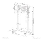 Neomounts FL55-975BL1 TV trolley 75-115" - motorised