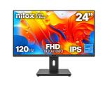 NILOX TECH - Monitor Regolabile 24" 120Hz/IPS/Multimedia/Full HD/HDMI/DP/VGA/ENERGY STAR